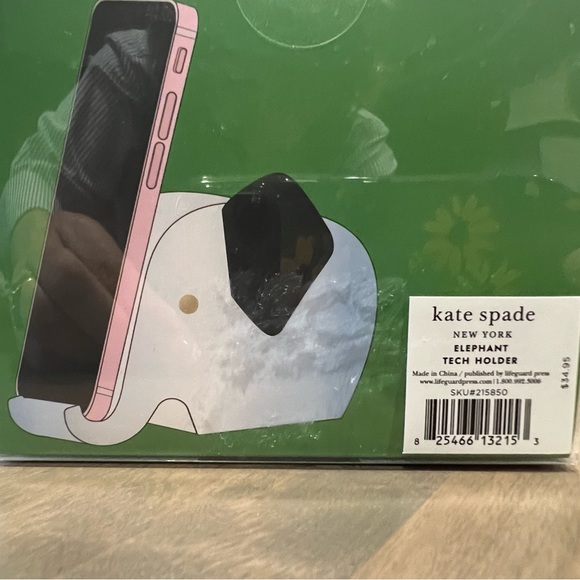 NWT Kate Spade Acrylic Elephant Phone Holder - Picture 5 of 5